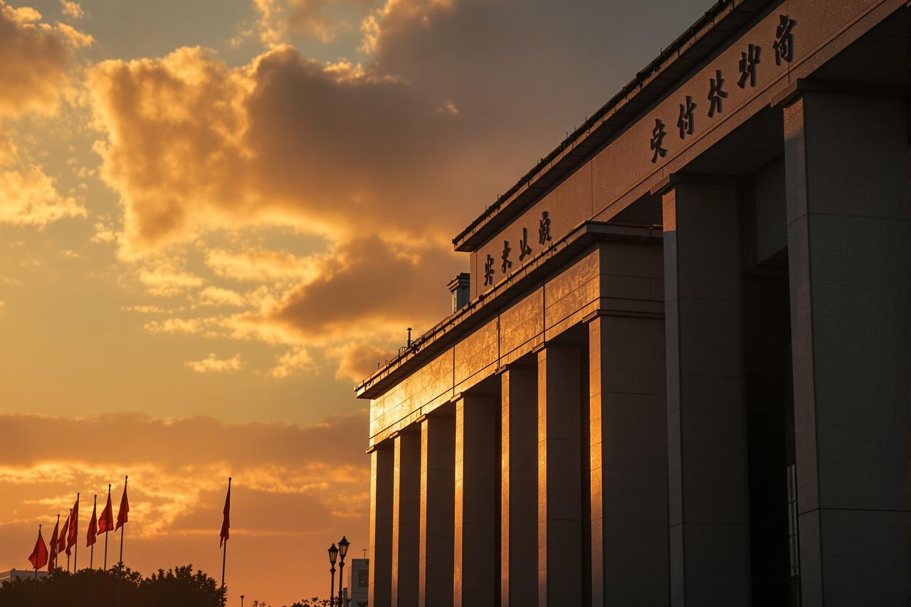 某地级市副市长被带走调查,家中搜出巨额现金和金条 政府大楼的严肃照片,夕阳下的建筑轮廓